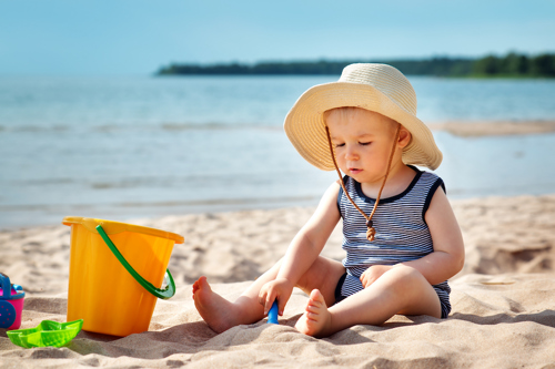 Toddler on the beach