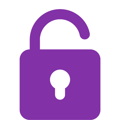 Unlocked lock icon