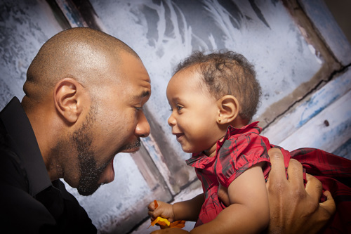 Father and daughter.