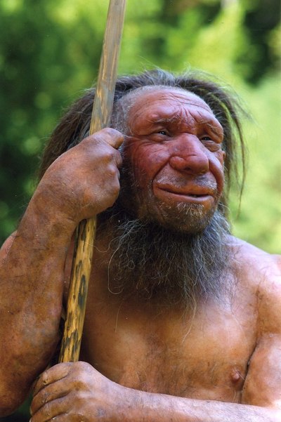 Neanderthal reconstruction.