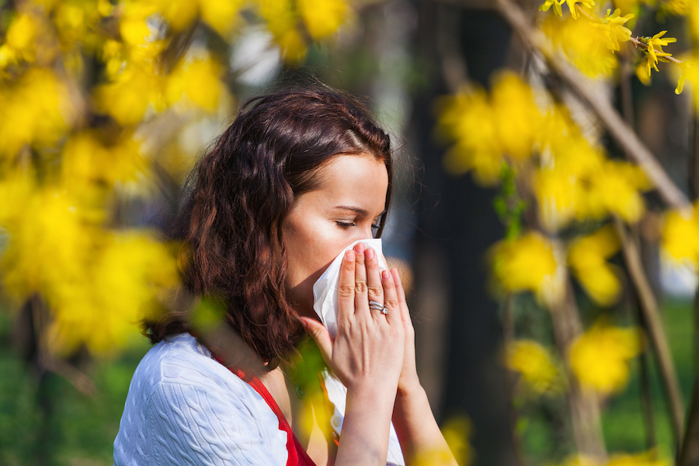 Sneezing in sunlight.