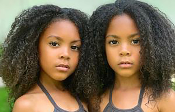 Identical twin girls.