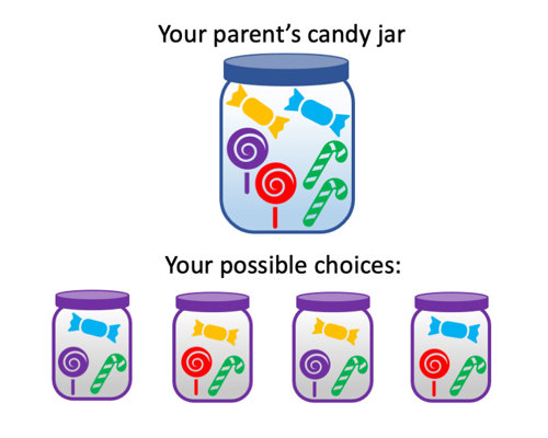 Candy jars.