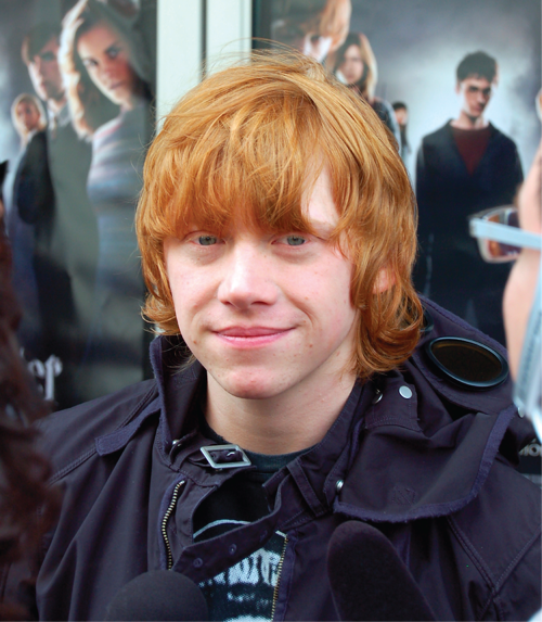 Rupert Grint, actor for Ron Weasley.