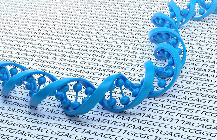 DNA letters.